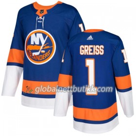 New York Islanders Hockeydrakt Thomas Greiss 1 2017-2018 Royal Adidas Authentic - Herre